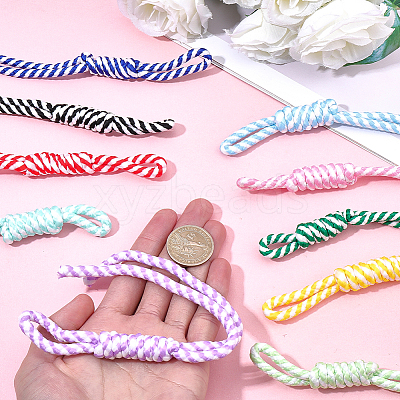 10Pcs 10 Colors Nylon Pendant Decorations for Bag Ornaments AJEW-SC0031-92-1