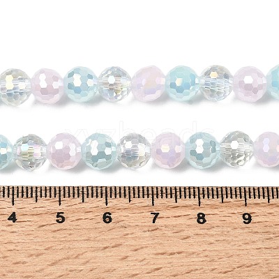 Electroplate Glass Beads Strands EGLA-D300-06-8mm-26-1