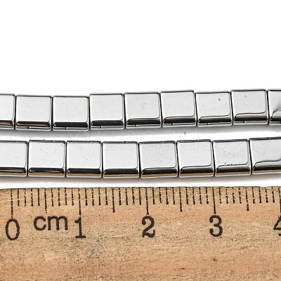 Electroplated Non-magnetic Synthetic Hematite Beads Strands G-C106-A02-13-1