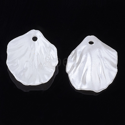 ABS Plastic Imitation Pearl Pendants X-OACR-S020-12-1