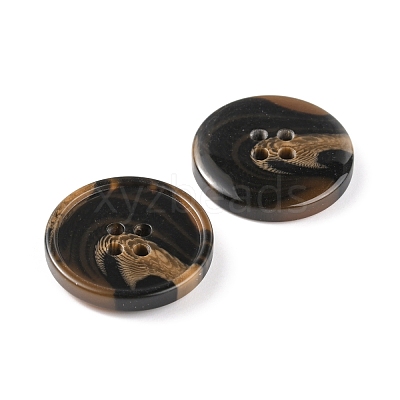 Resin Button BUTT-WH0015-63C-04-1