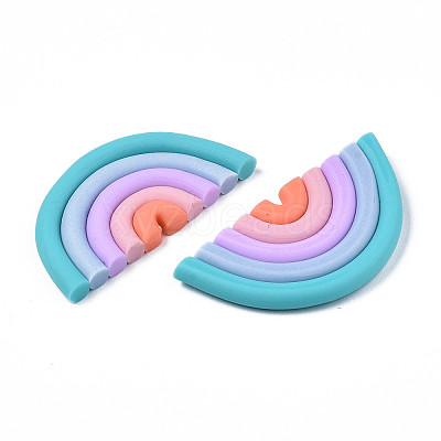 Handmade Polymer Clay Cabochons LS-CLAY-N010-030-04-1