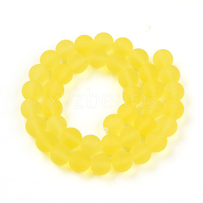 Transparent Glass Beads Strands GLAA-T032-T10mm-MD12-1