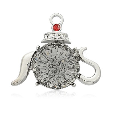 Tableware/Teapot Platinum Plated Alloy Resin Pendants PALLOY-J610B-01P-1
