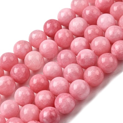 Natural Dyed White Jade Beads Strands G-M402-C04-29-1