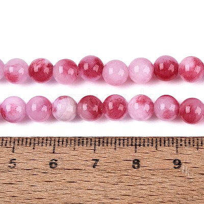 Natural Dyed Persian Jade Gemstone Bead Strands G-R271-6mm-XP22-1