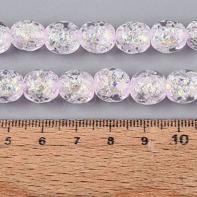 Handmade Foil Glass Beads Strands FOIL-Q002-05F-1