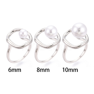 Oval Brass Cup Peg Ring Settings KK-N274-38P-1