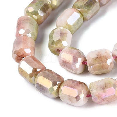 Anti-Tarnish Electroplate Glass Beads Strands EGLA-N027-03A-05-1
