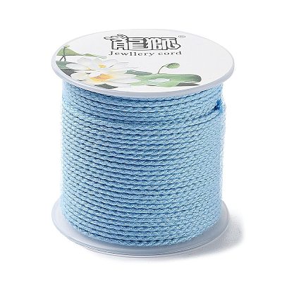 20M Polyester Braided Cord for Jewelry Making OCOR-G015-04A-02-1