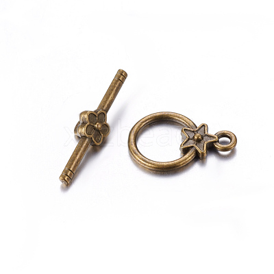 Tibetan Style Alloy Toggle Clasps MLF1075Y-NF-1