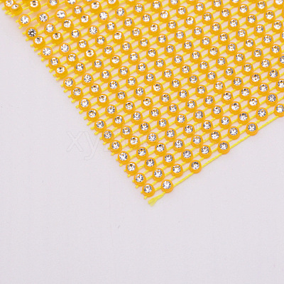 Plastic Elasticity Rhinestone Net KY-WH0020-86B-1