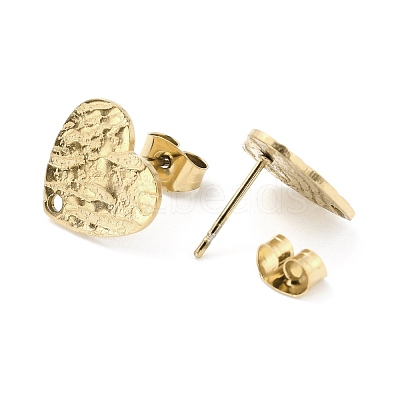 Ion Plating(IP) 304 Stainless Steel Stud Earring Findings STAS-I183-05B-G-1