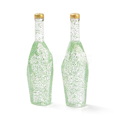 Dummy Bottle Transparent Resin Cabochon RESI-E025-03B-1