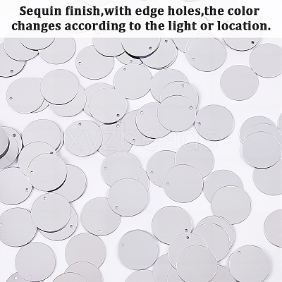 PVC Paillette/Sequin Pendants PVC-WH20005-01B-1