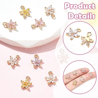 10Pcs Brass Charms KK-YW0004-05-1
