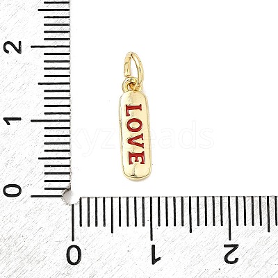 Brass Enamel Charms KK-P338-01G-B02-1