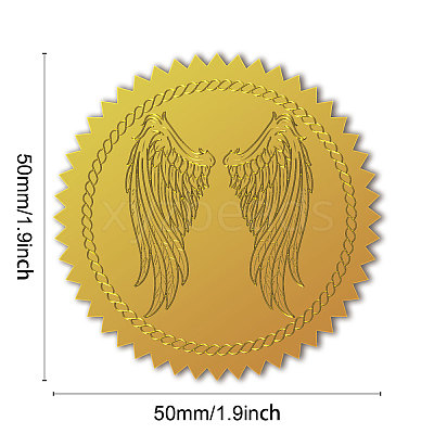 Self Adhesive Gold Foil Embossed Stickers DIY-WH0211-385-1