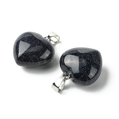 Synthetic Blue Goldstone Pendants G-F820-10A-32-1
