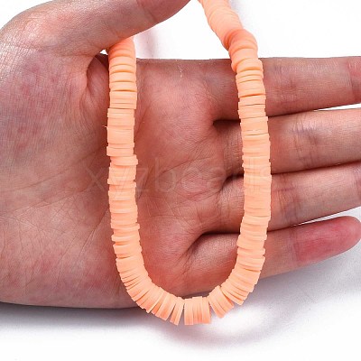 Handmade Polymer Clay Beads X-CLAY-R067-8.0mm-13-1
