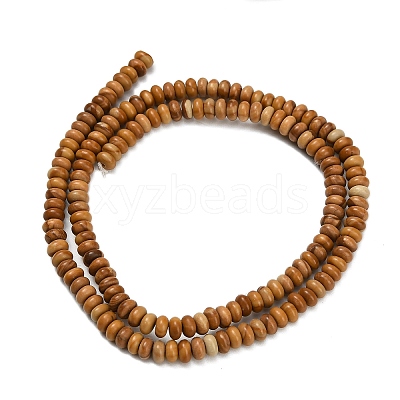 Natural Wood Lace Stone Wooden Jasper Beads Strands G-L635-A19-4x2mm-1