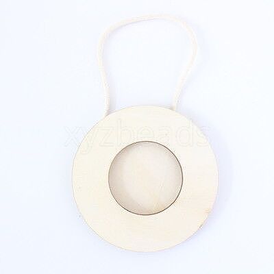 Wood Photo Frame Pendants LS-WOOD-WH0021-31-1