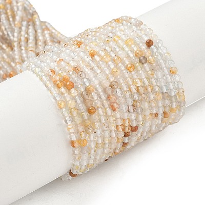 Natural White Topaz Beads Strands G-RM250101-E9-1