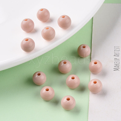 Opaque Acrylic Beads MACR-S370-C8mm-34-1