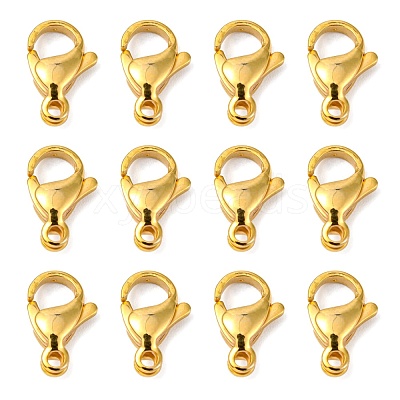 304 Stainless Steel Lobster Claw Clasps X-STAS-R050-13x8mm-02-1