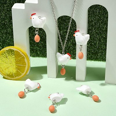 Opaque Resin Pendants LS-RESI-CJC0031-002P-1-1