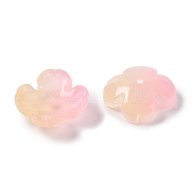 Baking Paint Glass Bead Caps GLAA-S202-04E-1