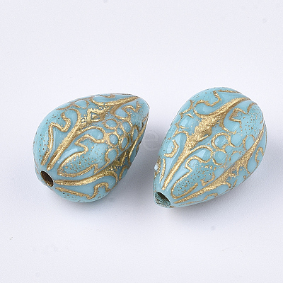 Plating Acrylic Beads X1-PACR-T008-07B-1