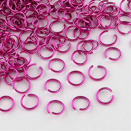 Aluminum Wire Open Jump Rings X-ALUM-R005-0.8x6-05-1