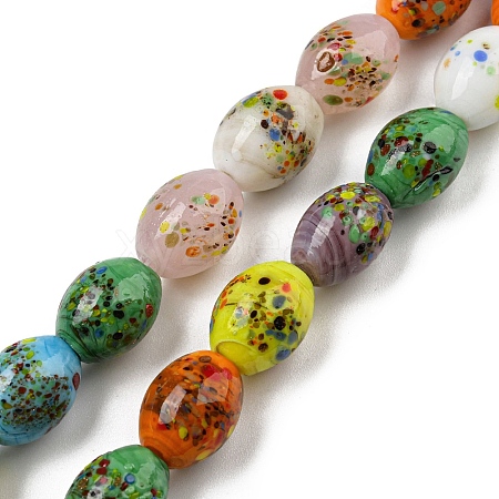 Handmade Lampwork Beads Strands LAMP-R145-06-1