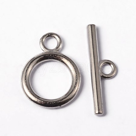 Alloy Toggle Clasps TIBE-E001-P-FF-1