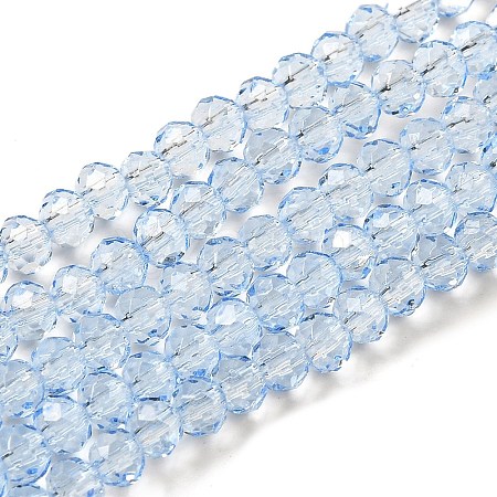Transparent Baking Paint Glass Beads X1-DGLA-A034-T4mm-D13-1