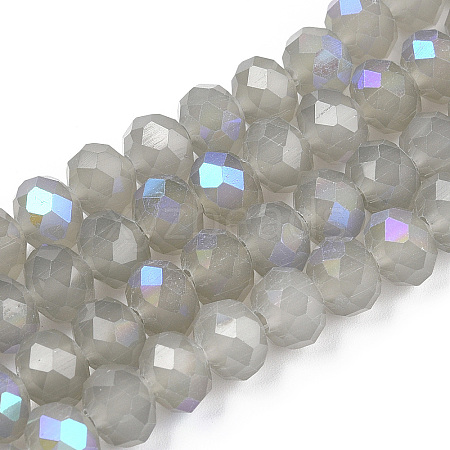 Electroplate Glass Beads Strands EGLA-A044-J1mm-L10-1