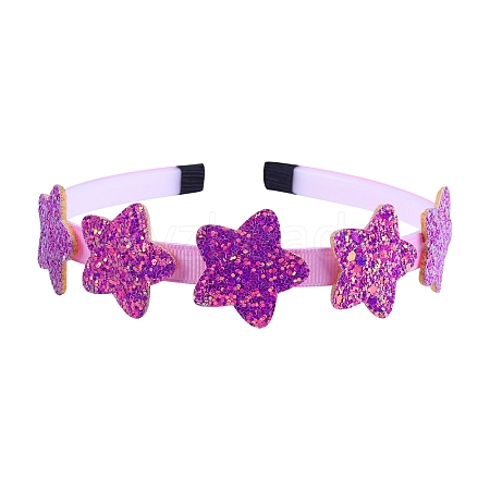 Star Candy Color Sequin Cloth Hair Bands PW-WG0EBFC-16-1