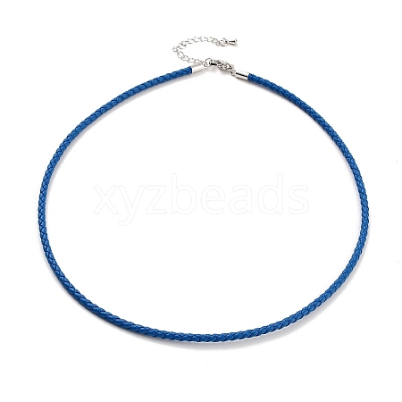 Braided Round Imitation Leather Bracelets Making BJEW-H610-01P-15-1