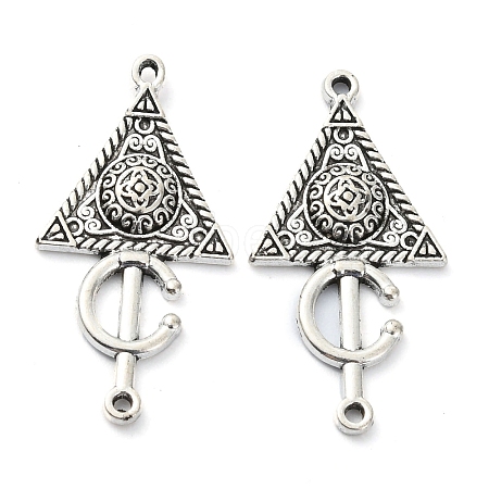 Tibetan Style Alloy Pendant TIBE-H142-20AS-02-1