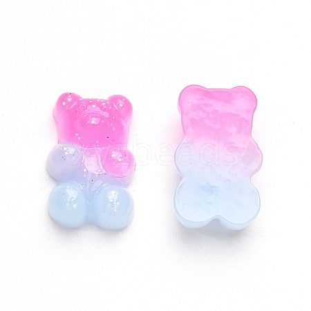 Gradient Color Opaque Resin Cabochons CRES-R196-02A-1