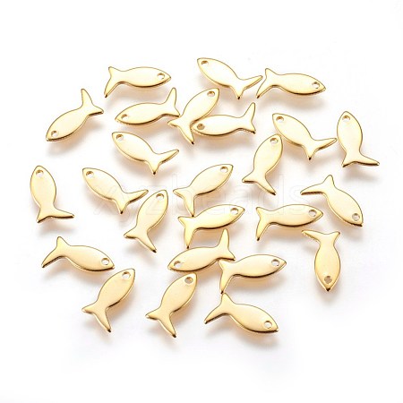 201 Stainless Steel Charms STAS-E447-09G-1