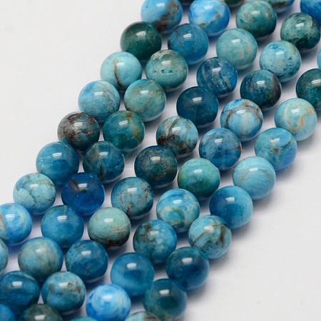 Natural Apatite Beads Strands X-G-D856-01-6.5mm-1