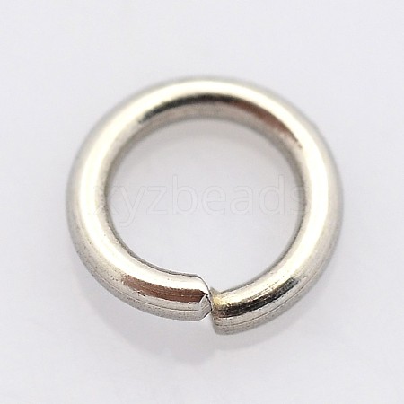 Tarnish Resistant 304 Stainless Steel Open Jump Rings STAS-E067-07-8mm-1