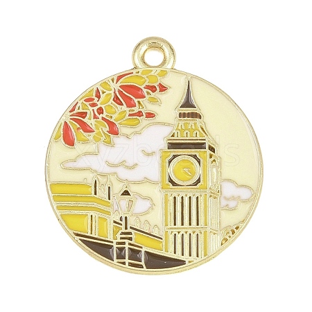 Alloy Enamel Pendants FIND-E054-06C-1