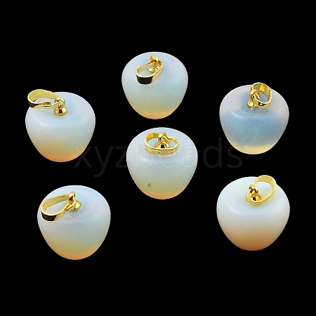 Opalite Teacher Apple Charms G-Z022-02A-G-1