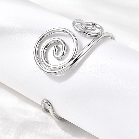 304 Stainless Steel Cuff Bangles for Women BJEW-Z150-02P-02-1