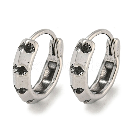 316 Surgical Stainless Steel Hoop Earrings EJEW-D096-23G-AS-1