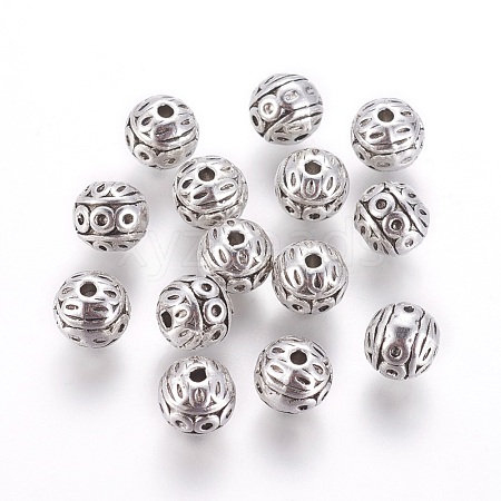 Tibetan Style Zinc Alloy Beads PALLOY-L230-01AS-RS-1