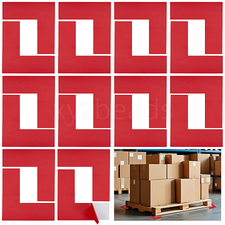 PVC L Shaped Location Marking Corner Sticker DIY-WH0504-919B-1